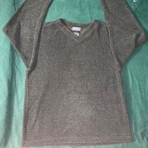 Roots Fleece Vneck Sweater